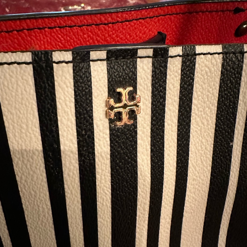 Tori Burch Kerrington Square Striped Tote